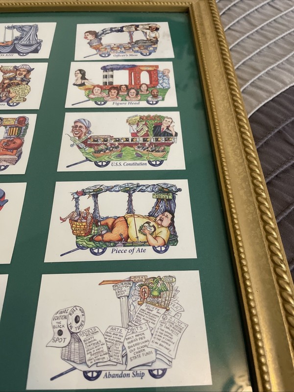 Framed Chaos Float Cards From Mardi Gras 2013 New Orleans gallery