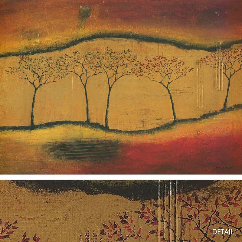 47W»x35H» TORN THROUGH II by MIKE KLUNG – BRONZE COLORED IMAGE CANVAS