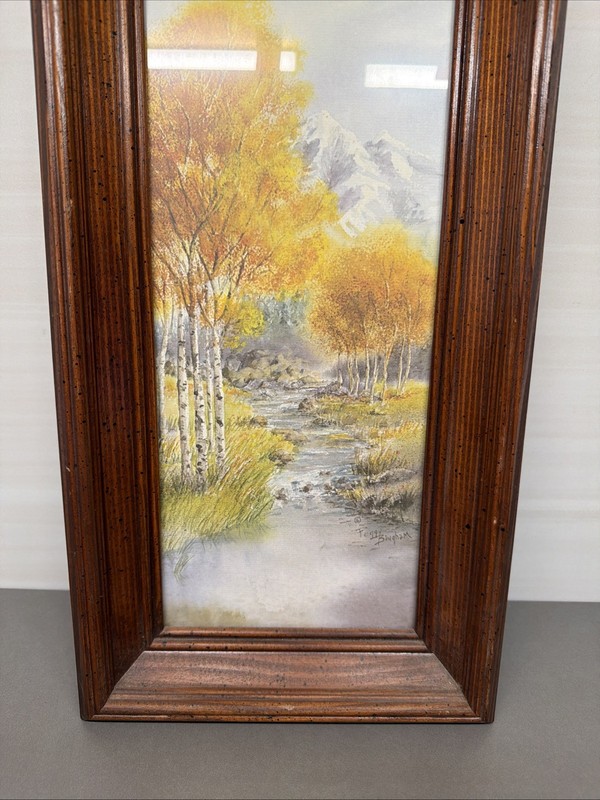 Vintage Peggy Bingham Framed Print Aspen, Mountains Landscape P0 gallery