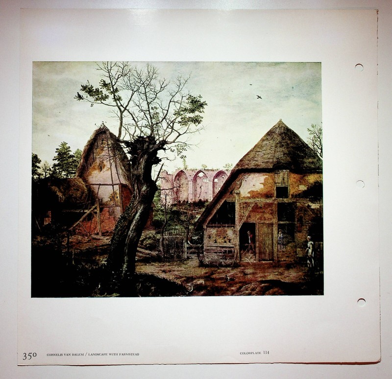 Landscape With Farmstead Cornelis Van Dalem Art Colorplate Print
