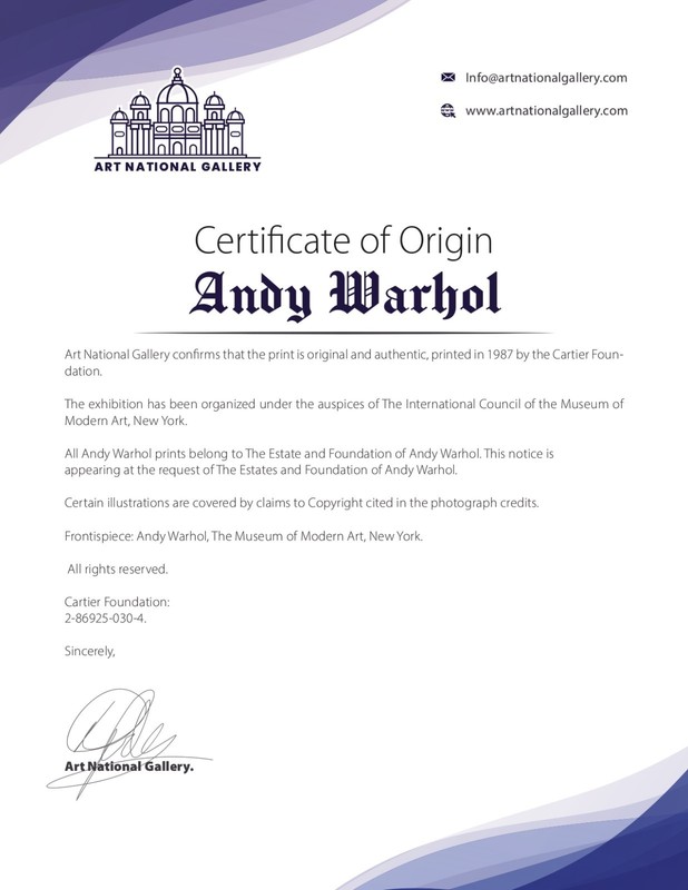 Andy Warhol Hand-Signed Original Print With COA & +$3,500 USD Appraisal Included gallery