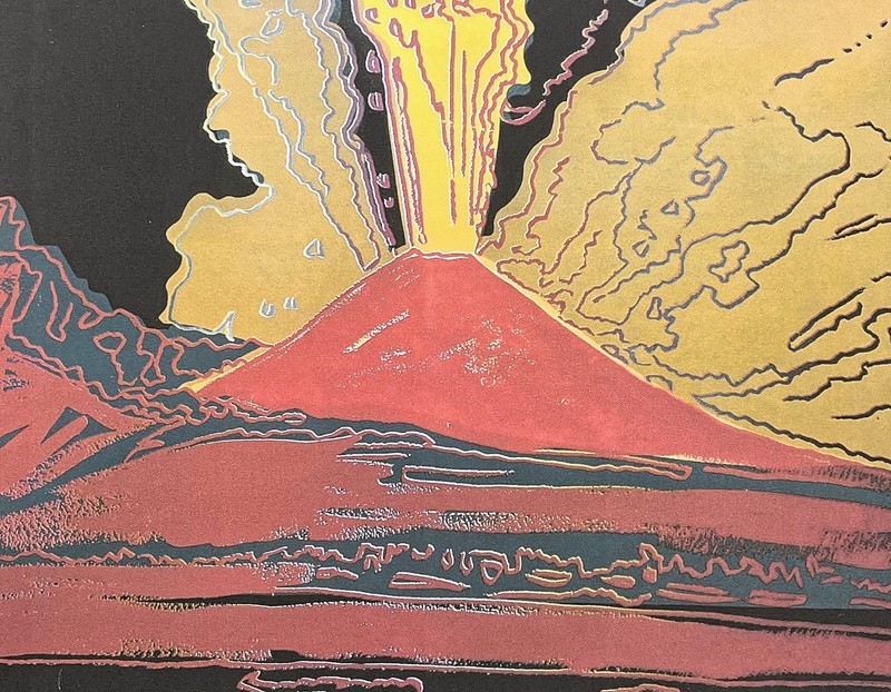 ANDY WARHOL - Vesuvius - signed, numebered edition 57/100, 38 x 56 cm gallery