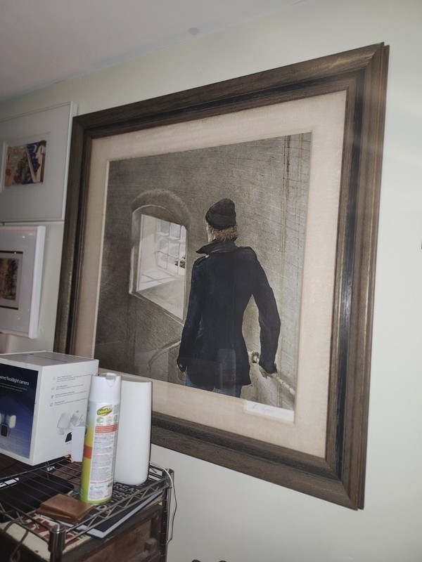 Andrew Wyeth The Reefer 1982 Signed Print Collotype 155/300 Unframed 26”x26”