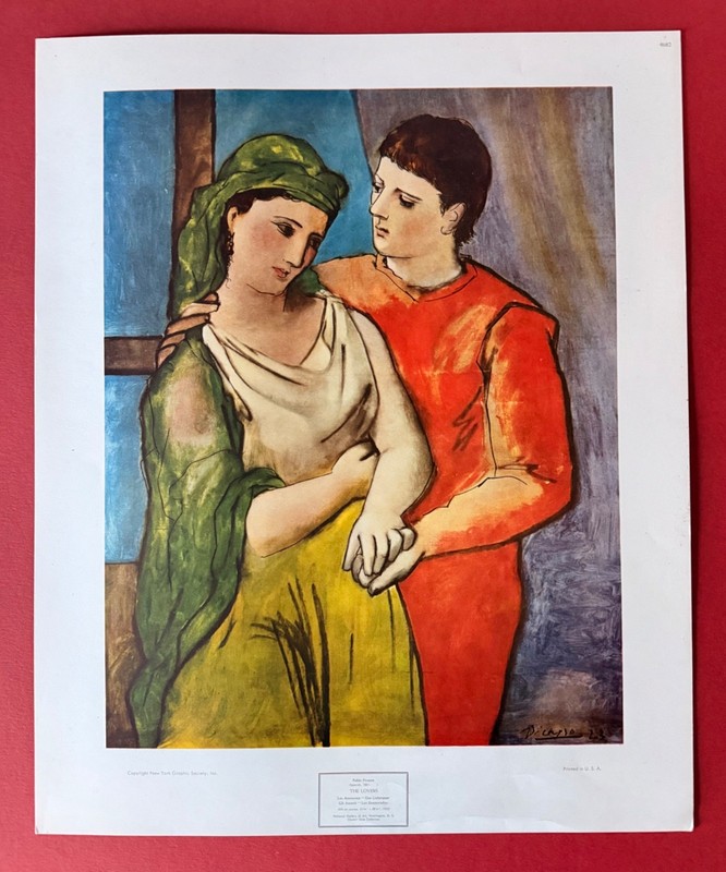 Pablo Picasso 1923 “THE LOVERS” Fine Art NYGS Lithograph Ltd Edition