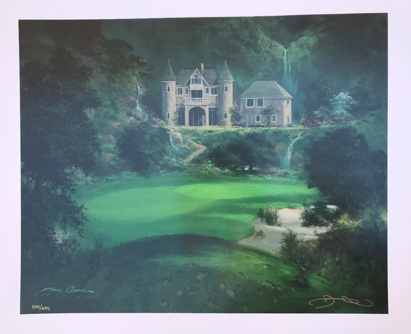 JAMES COLEMAN "DREAM GREEN COME TRUE" LITHOGRAPH ON PAPER H/S & NUMBERED COA