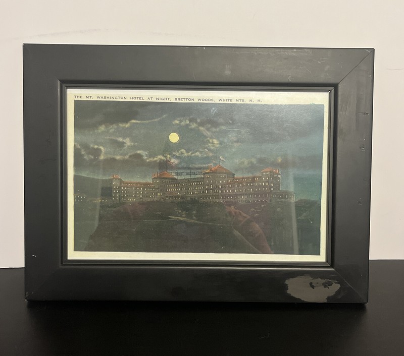 The Mt. Washington Hotel Print Framed 11 1/4” X 15 1/4” Bretton Woods White Mts