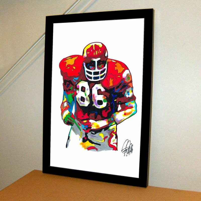 Buck Buchanan Kansas City Chiefs Football Sports Poster Print Wall Art 11×17