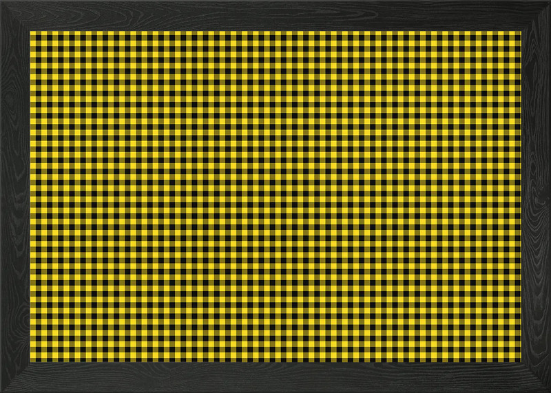 Plaid texture fabric black Framed Wall Art Poster Canvas Print Picture