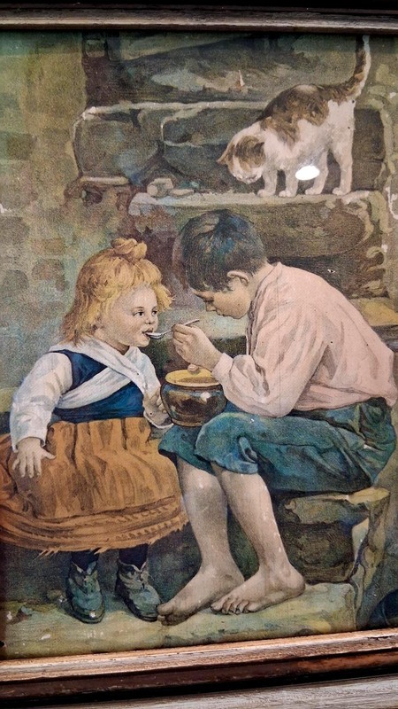 Vintage Gallery Wall Art Set: Clausen Roses, Thompson Seascape, Children, Egret gallery