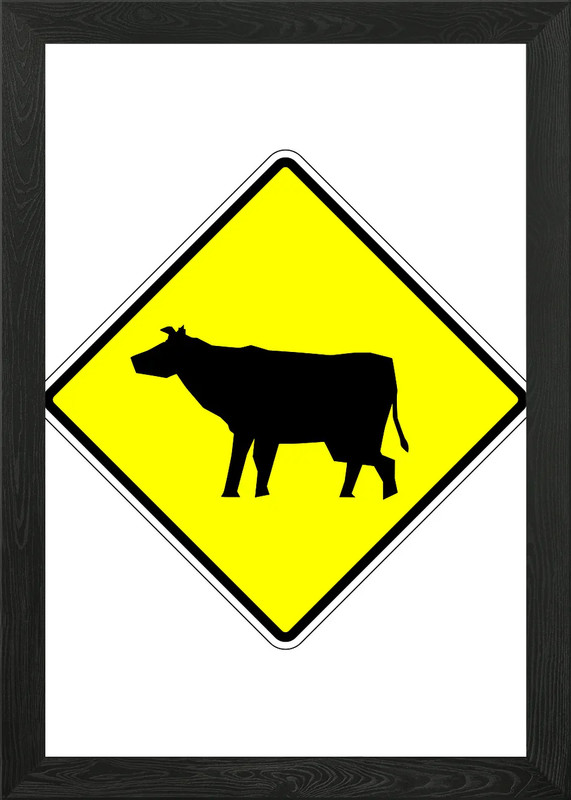 Cambodian Sign Animals Framed Wall Art Poster Canvas Print Picture