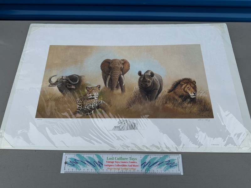 Rare 1999 Clive Kay Original Art Print Hand Signed And Numbered 48/75 W/ Sketch