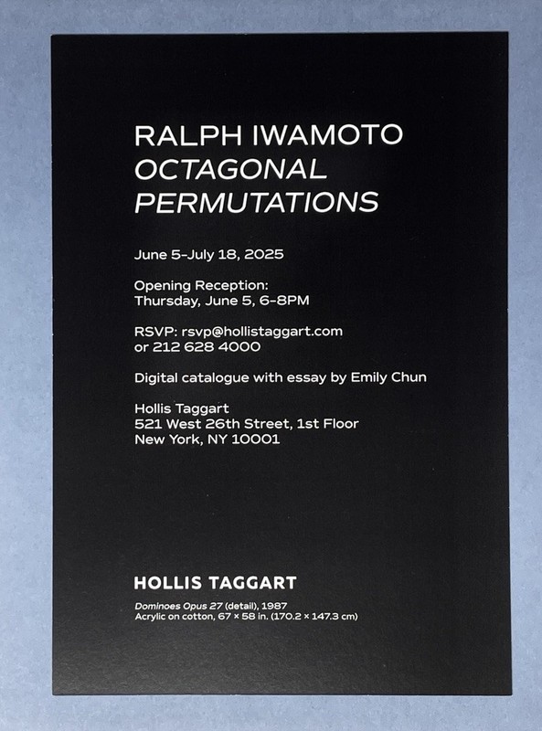 Ralph Iwamoto (1927-2013) Art Show Announcement Card - Octagonal Permutations gallery