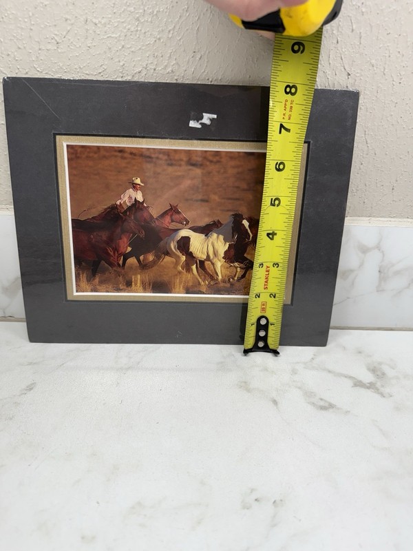 New Sealed Western Horses Print American Cowboy Sunset Sunrise Artwork gallery