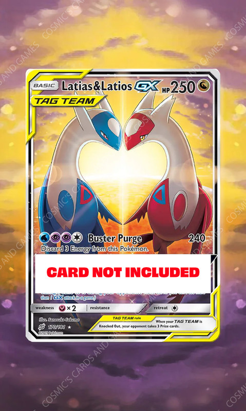 Latias & Latios-GX Holo Display Case Extended Art for Pokemon Card
