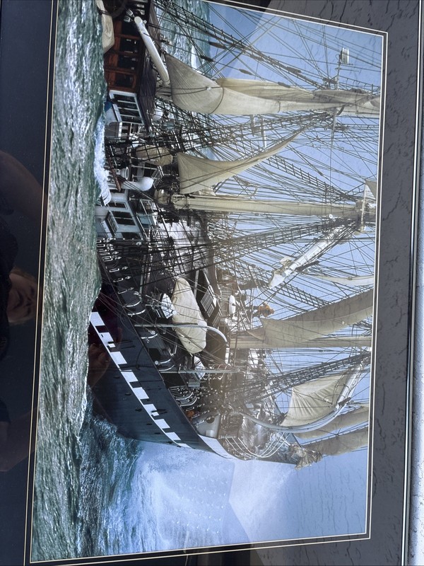 picture belem ship 19th century print framed picture 36 x 24 see pics gallery