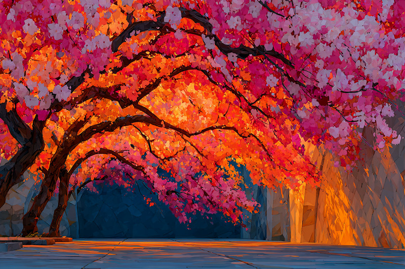 Cherry Blossom Japan 36×24 Giclée Art Print Ltd 1/25 Signed COA Rombley H6