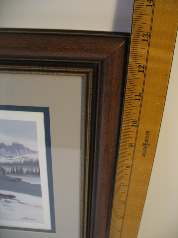 Dan Balke Signed Framed Mountain Lion Print 1991 Matted Art Wildlife Artist gallery