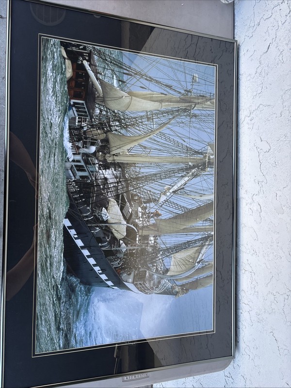 picture belem ship 19th century print framed picture 36 x 24 see pics gallery