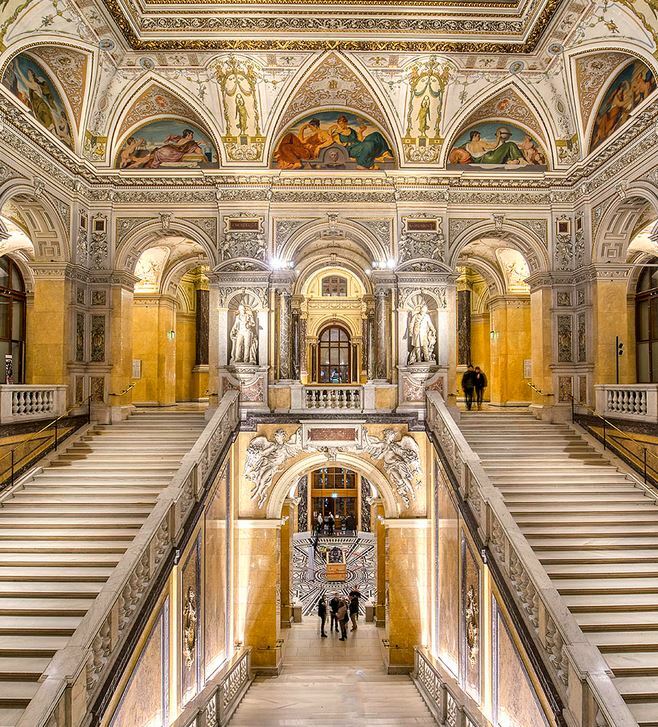 AUSTRIA Vienna Museum of Natural History Interior - 1892 Victorian Era Print gallery