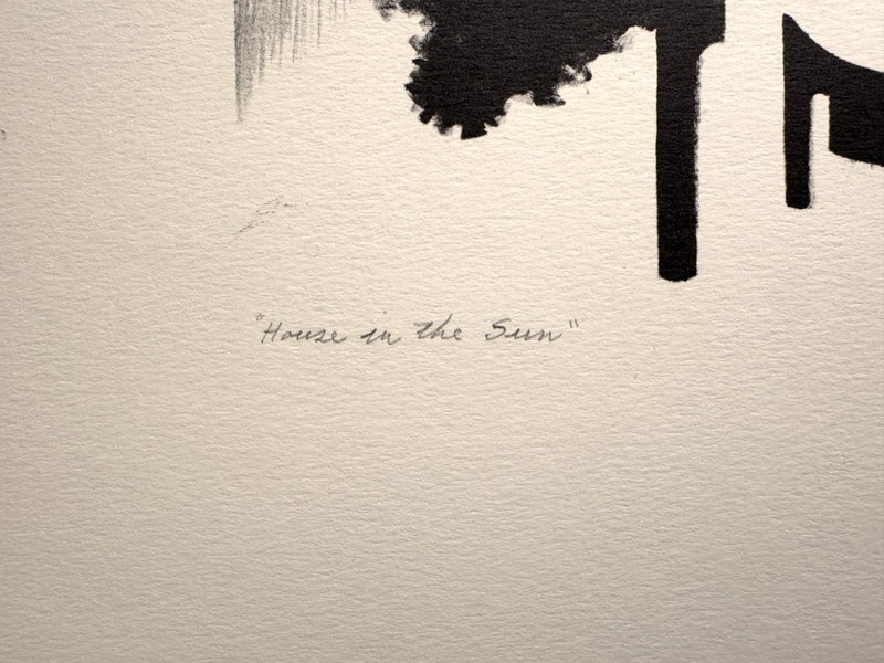 Kenneth Miller Adams Signed Lithograph "House in the Sun" 1950 Taos New Mexico gallery