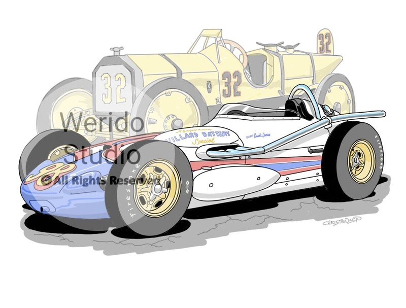Number 32 was the First Indy 500 Winner/Number 98 Parnelli Jones Indy 500 winner