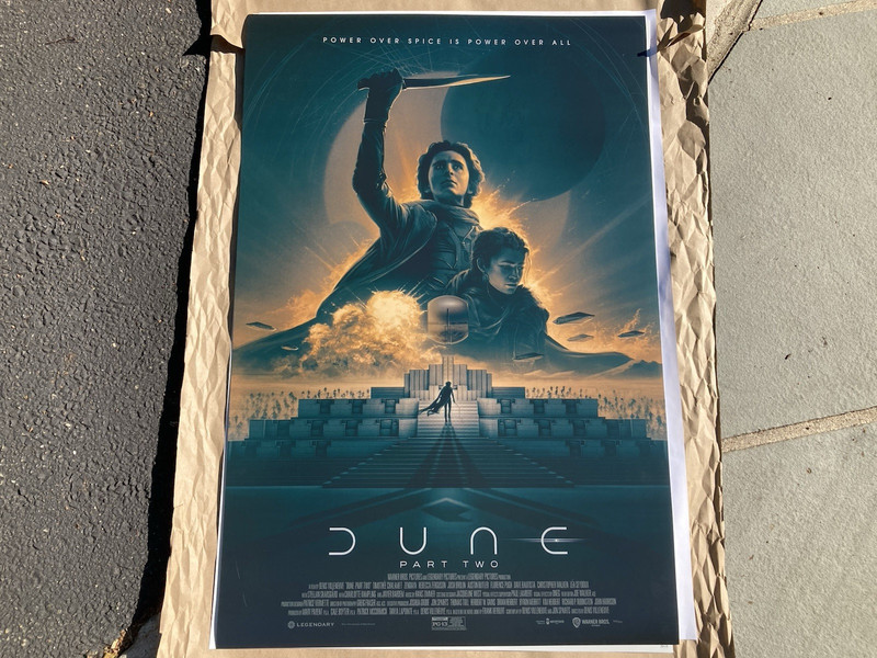 Dune Part Two 2 Matt Ferguson Foil Poster Lithograph Print Mondo Bottleneck BNG