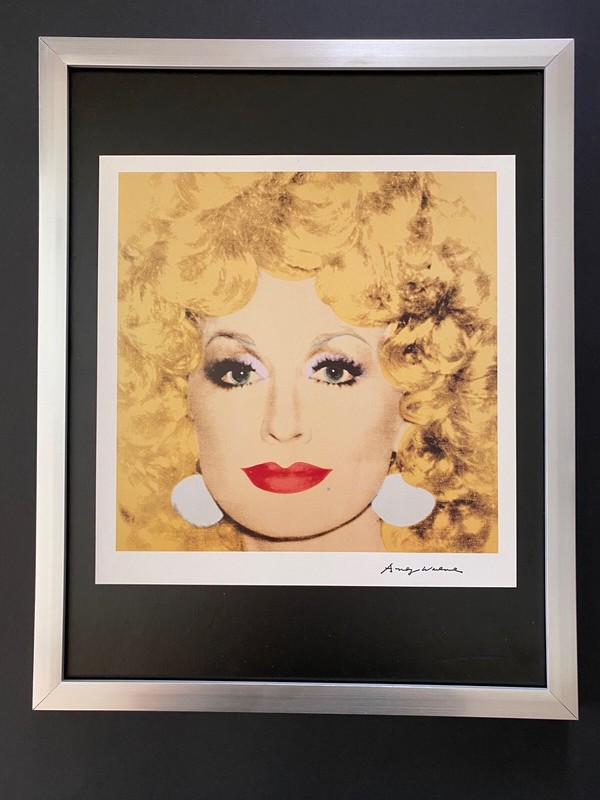 Andy Warhol Vintage 1984 Signed Print Framed Pop Art Collector Artwork Piece