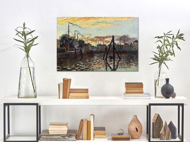 The Port of Zaandam Claude Monet canvas print framed/ print only gallery