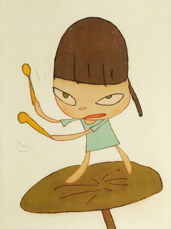 Yoshitomo Nara: Marching on the Butterbur Leaf Archival Quality Fine Art Print