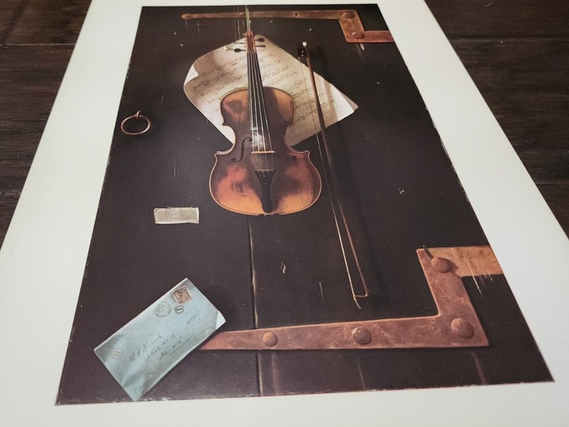 Metropolitan Seminars In Art Plate 13 The Old Violin Harnett 12 1/2″x9 1/2″