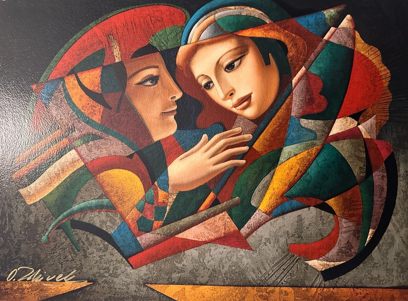 Oleg Zhivetin Silkscreen “Imagine” Signed 21" x 16" Limited Edition 69/195 COA gallery