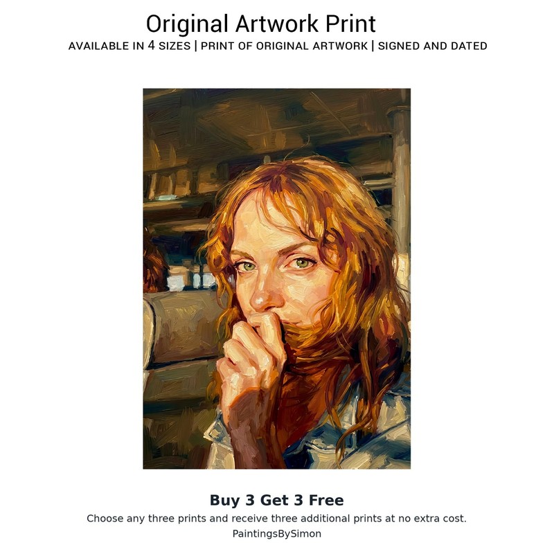 Female Portrait | Print on Matte Paper | Woman Face Wall Art