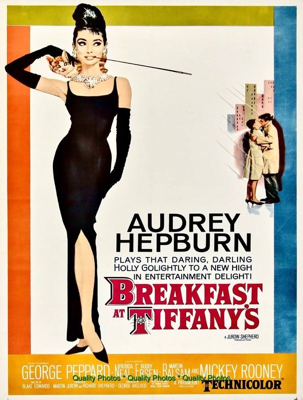 Breakfast Tiffany’s Movie Poster Art 8.5×11″ Photo Print Mcginnis Audrey Hepburn