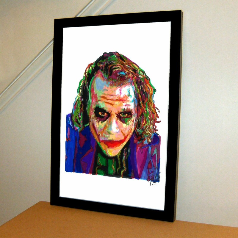 The Joker Heath Ledger Batman The Dark Knight Poster Print Wall Art 11×17