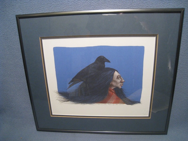 1984 Framed Frank Howell «The Teacher» Lithograph Hand Signed with COA. 99/150