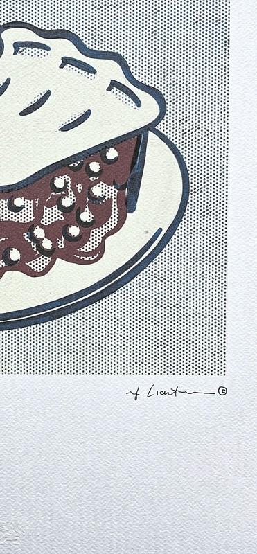 ROY LICHTENSTEIN - Cherry pie - signed, numbered edition 36/150, 35x50 cm gallery