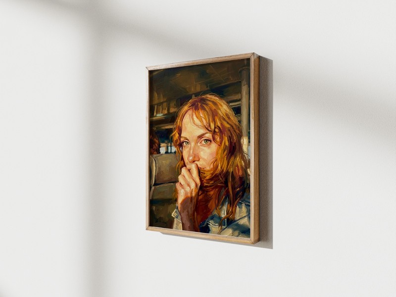 Female Portrait | Print on Matte Paper | Woman Face Wall Art gallery