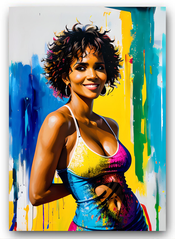 Halle Berry Sketch Card Print – Exclusive Art Trading Card #1 PR500