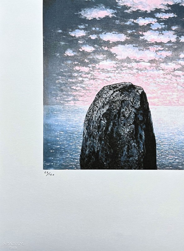 RENÉ MAGRITTE - Le bal masque - signed, numbered edition 62/100, 50x70cm gallery
