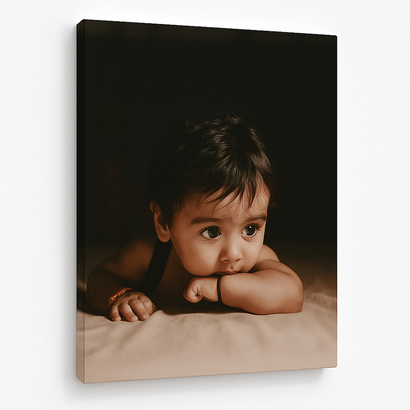 Personalised Photo Canvas Print Framed with Hang kit 8X12 A0 A1 A2 A3 A4