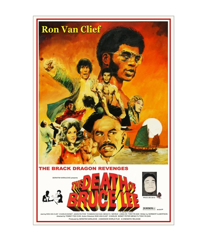 RARE PRINT OF THE FILM POSTER “THE DEATH OF BRUCE LEE” – art by Neal Adams