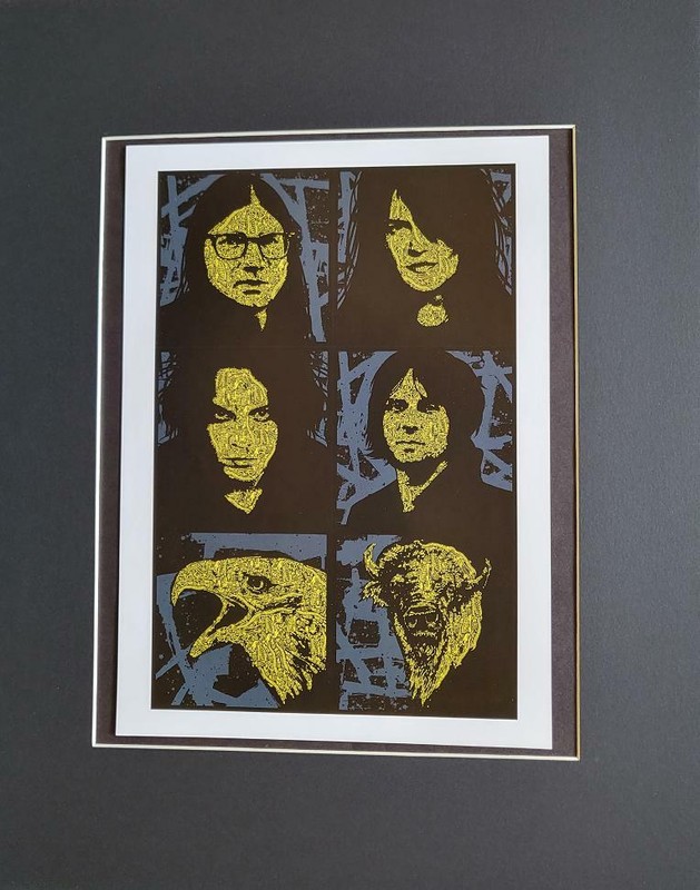 Todd Slater "The Dead Weather" Poster Print Matted offset Lithograph 2015 Rep