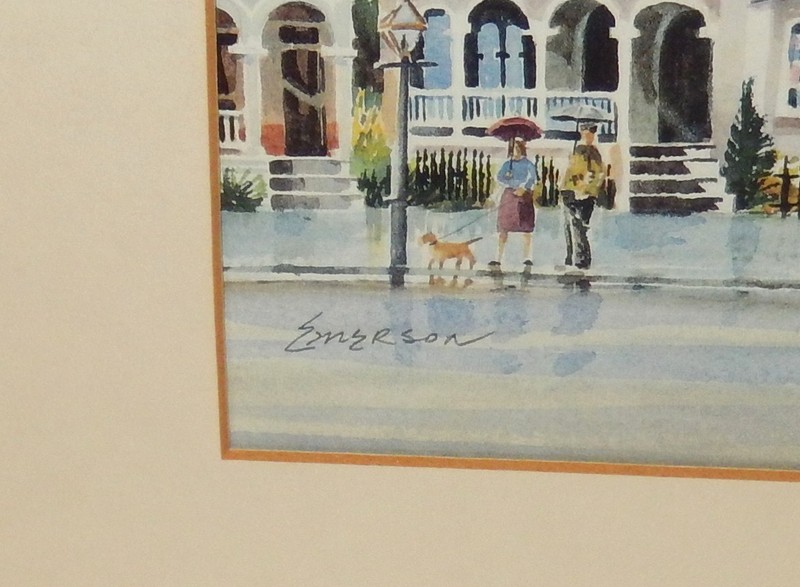ED EMERSON "ON SOUTH BATTERY" HAND SIGNED IN PENCIL LITHOGRAPH gallery