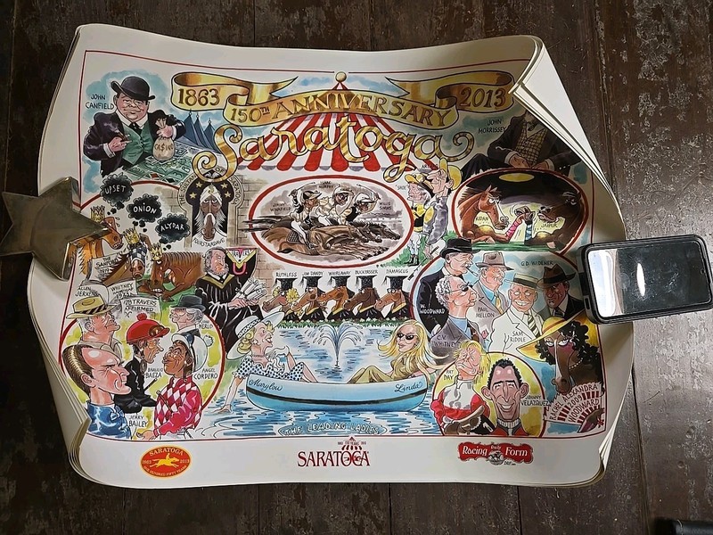 Saratoga Racetrack Poster, 150th Anniversary, 1863 To 2013