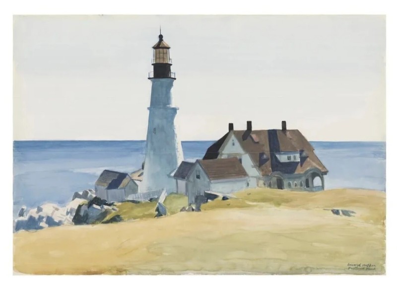 Edward Hopper Portland Lighthouse Gallery Wrap 36 × 48