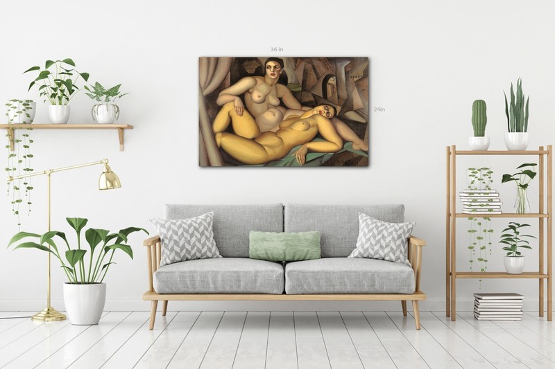 Tamara de Lempicka The Two Friends Canvas Print Wall Art Picture gallery