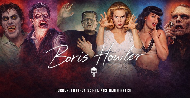 BORIS HOWLER HAMMER "CHRISTOPHER LEE" FRANKENSTEIN 8.5X11 Art Print SIGNED gallery