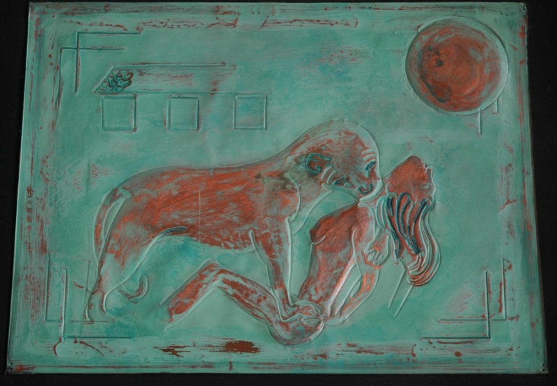 Original Etching on Copper – Possibly Original Etching Plate – Lovely Woman