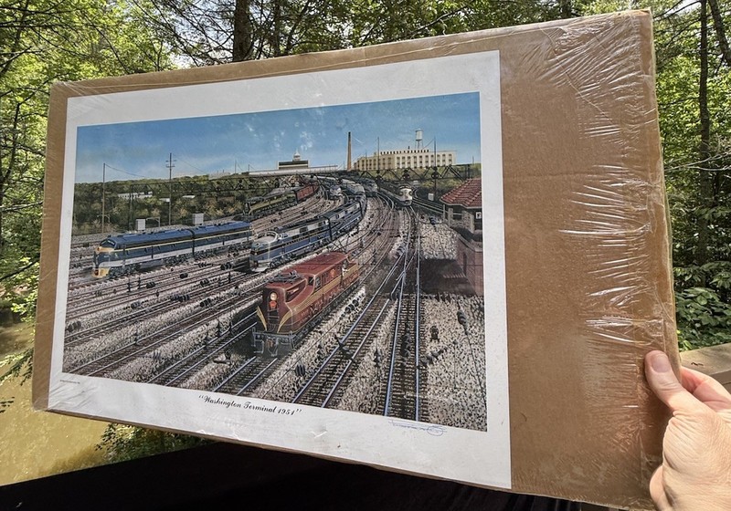 1991 SIGNED Robert West Washington Terminal 1951 Print gallery