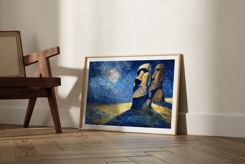 Easter Island 36x24 Giclée Art Print Ltd 1/25 Signed COA Rombley H18 gallery